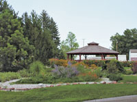 Visitors can enjoy time spent in the gazebo at the gardens.